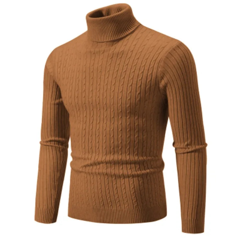 
                  
                    MOUNT New Men's High Neck Sweater Solid Color Pullover Knitted Warm Casual Turtleneck Sweatwear...
                  
                