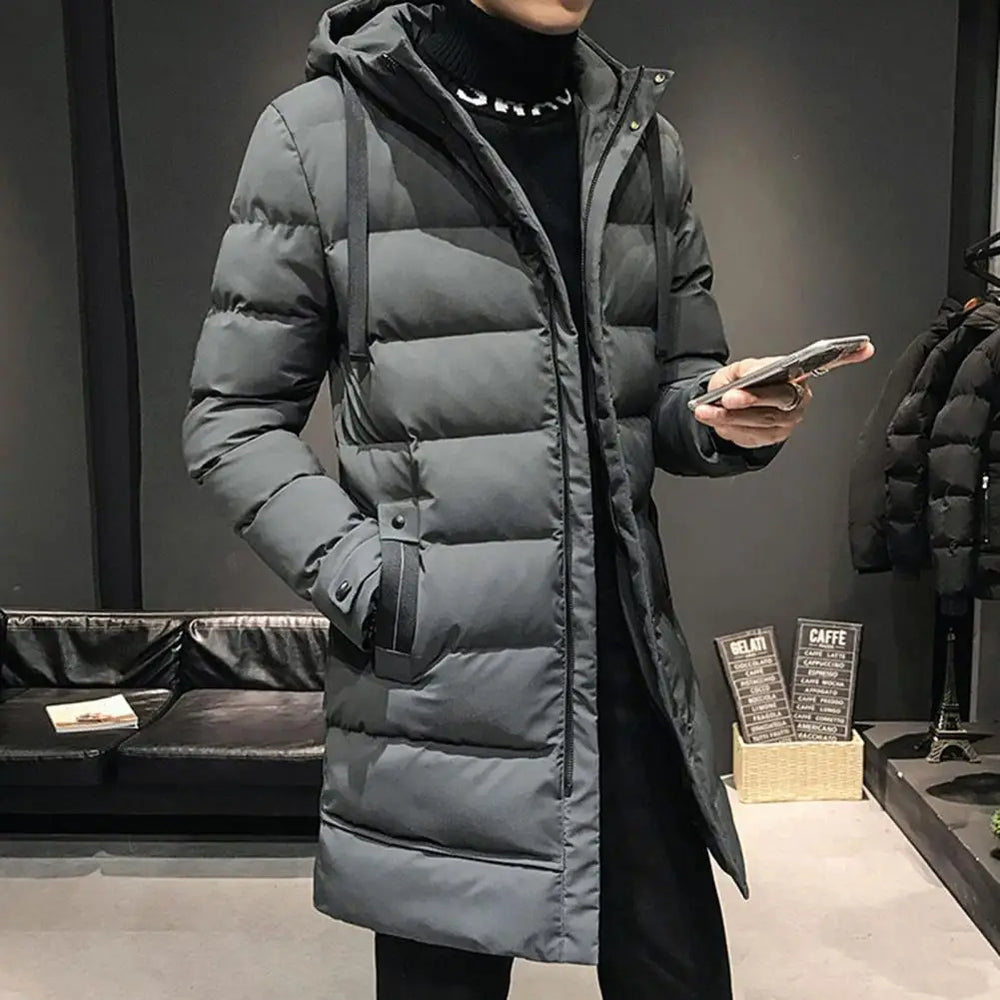 
                  
                    MOUNT Cotton Coat with High Collar Men's Ultimate Warmth Winter Parka Down Coat with High Collar...
                  
                