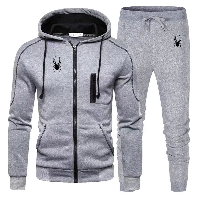 
                  
                    Men's Tracksuit Casual Jogging Suit Outdoor Set Zipper Hoodies + Black Sweatpant 2pcs  Spring Fashion New Streetwear S-3XL
                  
                