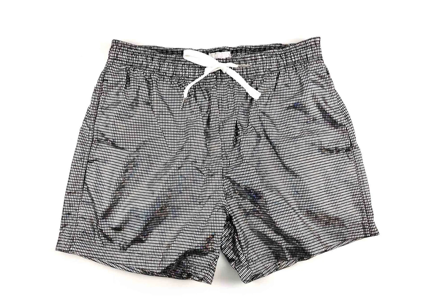 
                  
                    150g Mens Summer Beach Shorts Plus Size Glittering Swimming Boxer Underpants 100% Polyester Solid Plaid String Board Short
                  
                