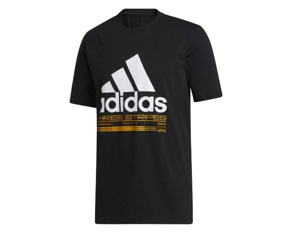 Adidas Original Men's Daily Wear T-Shirt Black Color Sporty Walking Training Training Sports Daily Unv ia Ss T-Shirt