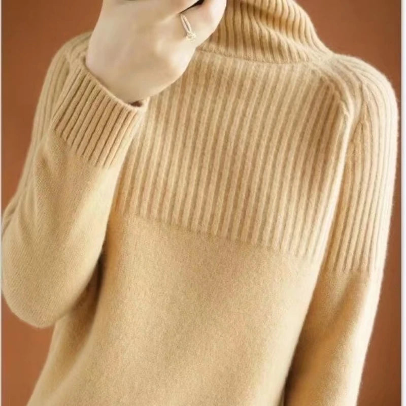 
                  
                    Women's Sweater Turtleneck Trending Sweater 2022 New Fashion Top Autumn and Winter Korean Pullover Women's Pullover Knitwear
                  
                