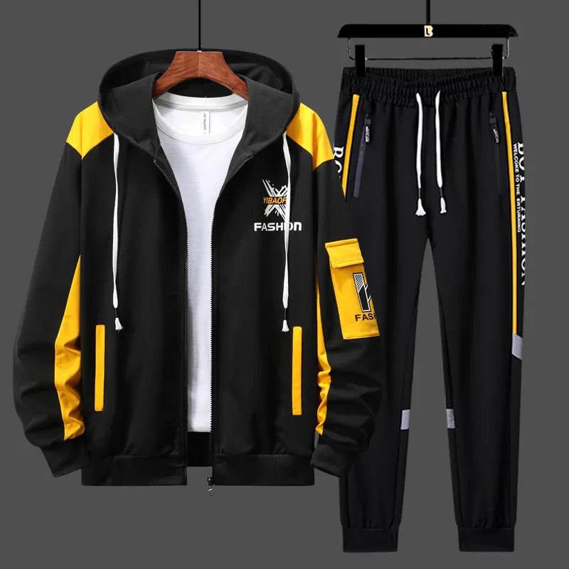 New sport suits mens hoodie pants 2 piece matching sets outfit clothes for men clothing tracksuit sweatshirts - MOUNT