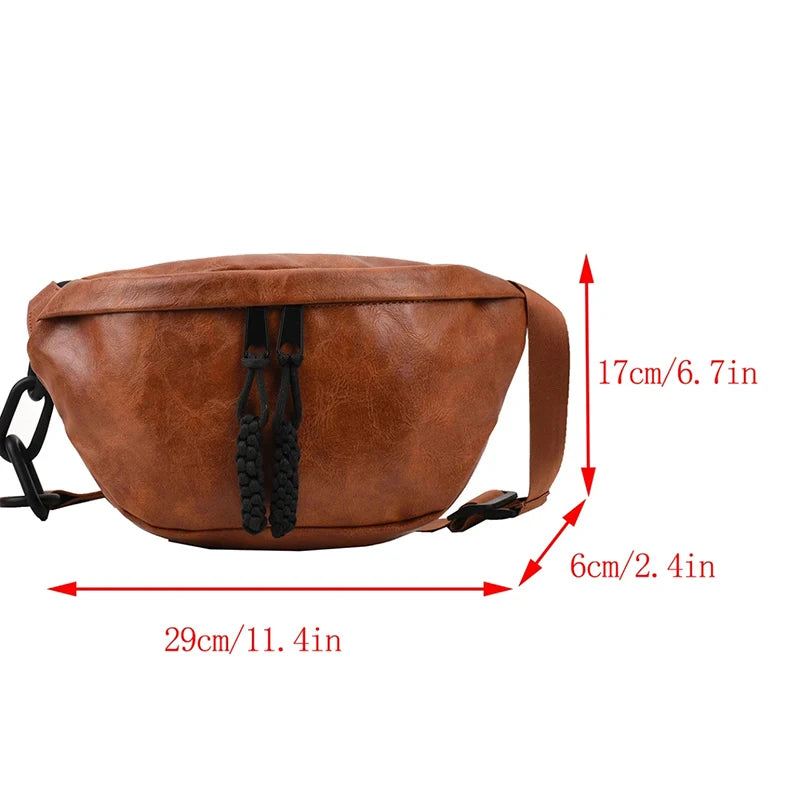 
                  
                    Fashion Soft Leather Waist Bag Ladies Fanny Pack High quality Shoulder Belt Purse Bags Fashion Designer Crossbody Chest Bags
                  
                