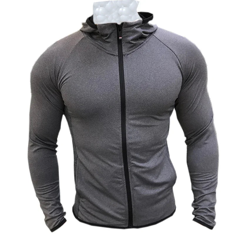 
                  
                    New Winter Autumn Hoodies Sport Shirt Men Hat Zipper Running Jackets Fitness Gym Sports Clothing Sport Top Men's Sportswear 2022
                  
                