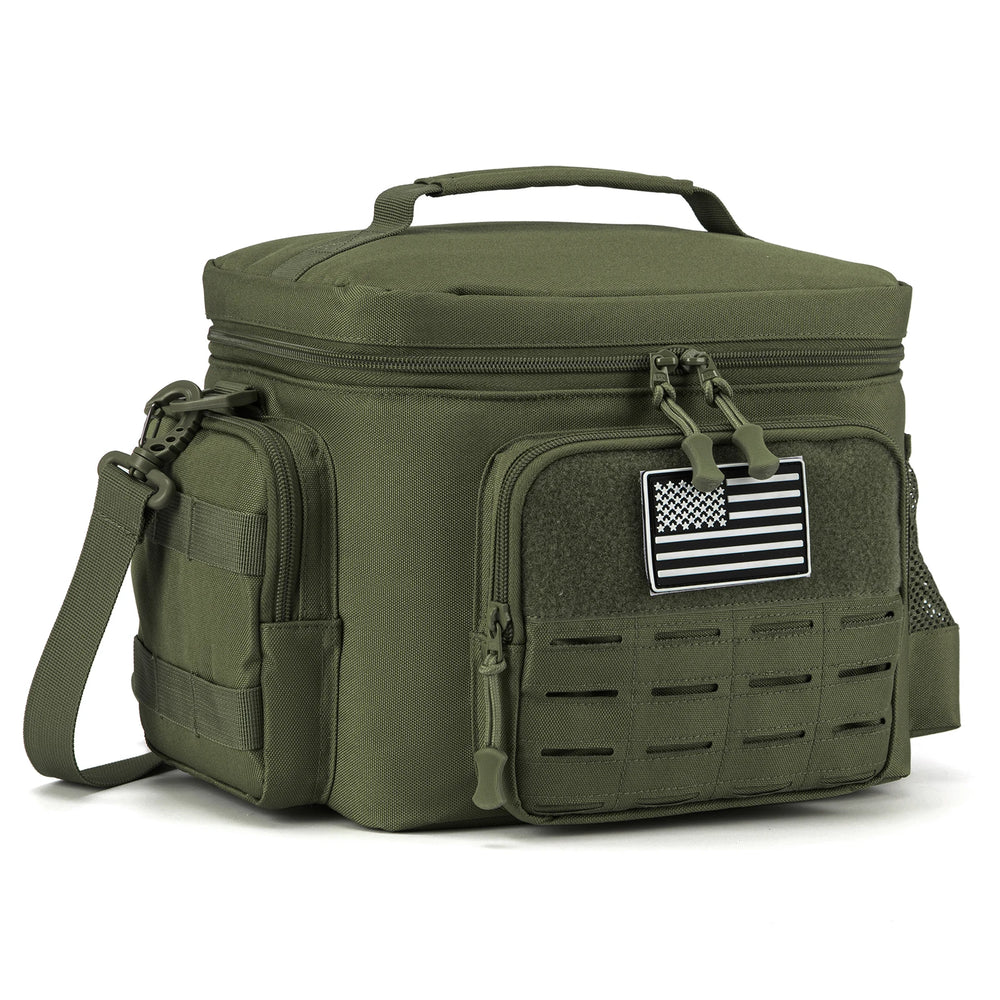 MOUNT Tactical Lunch Box for Men Outdoor Heavy Duty Lunch Bag Work Leakproof Insulated Durable Thermal Cooler Bag Meal Camping Picnic