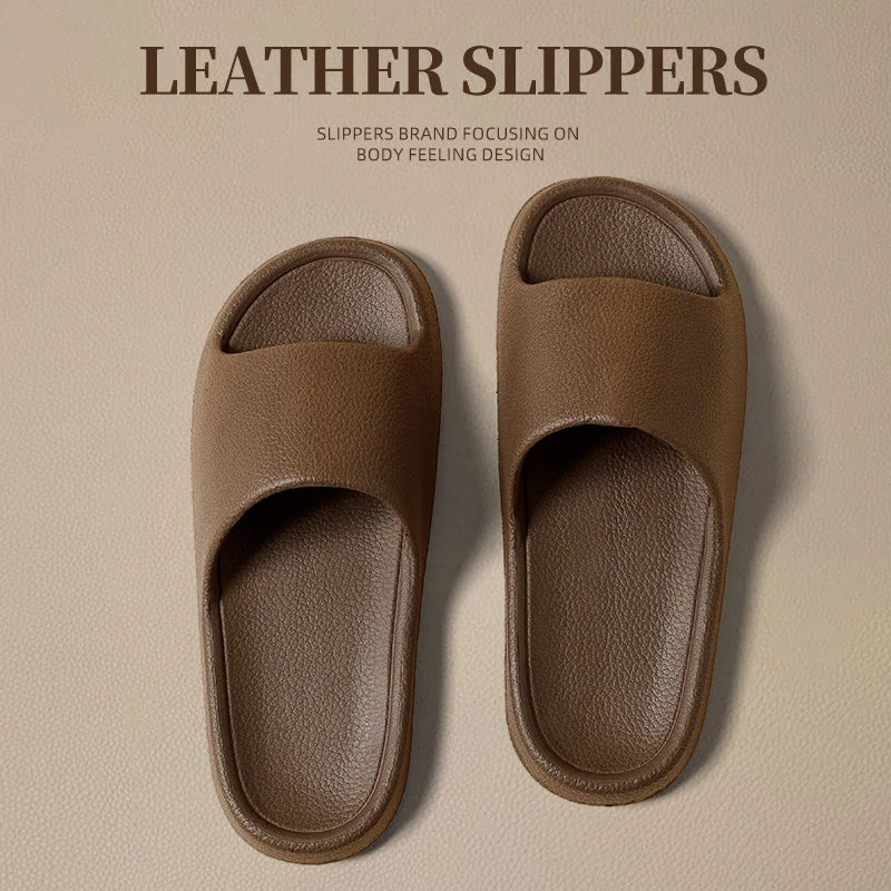 
                  
                    Thick Platform Bathroom Home Slippers Women Fashion Soft Sole EVA Indoor Slides Men sandals 2023 Summer Non-slip Flip Flops
                  
                