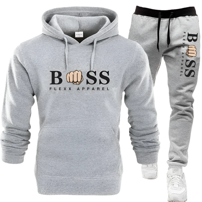 New Autumn Winter Men Women Tracksuit Hoodies + Pants 2Pcs Sets Suit Fashion Trend Hip Hop Y2K Clothing Sportswear Sweatshirts