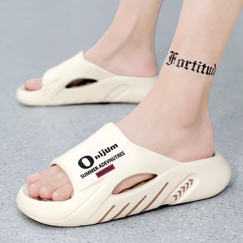 
                  
                    2024 New Men Massage Slippers Slides Indoor Outdoor Sandals Beach Casual Shoes Comfortable Sole Men's Slippers Big Size 38-47
                  
                