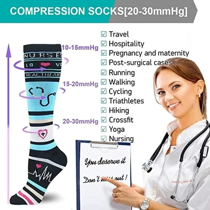 
                  
                    Compression Socks For Men's Basketball Football Running Cycling Socks Women's Leg Support Blood Circulation Varicose Veins Socks
                  
                