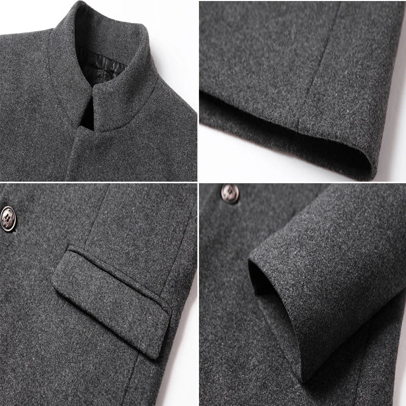 
                  
                    Autumn Winter Men's Wool Jackets Casual Mens Mid-Long Trench Coats Male Solid Color Woolen Warm Business Jackets Clothing
                  
                