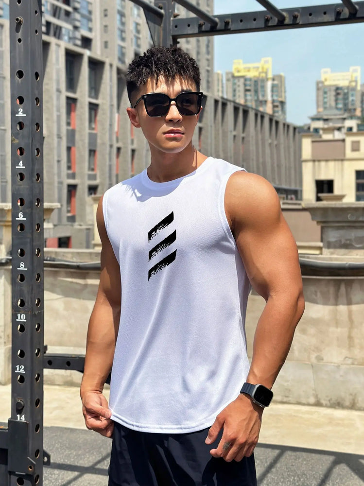 
                  
                    Summer O-neck Men Muscle Tank Top Breathable and comfortable Gym Fitness Sweatshirt Sports Mesh Basketball Sleeveless T-shirt
                  
                