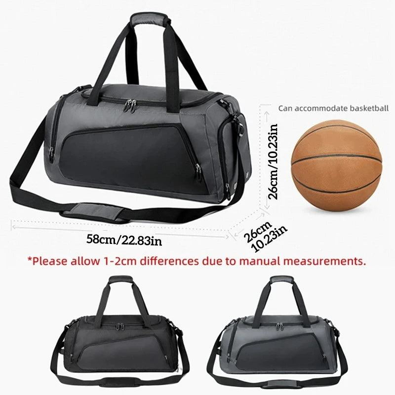 
                  
                    Large Capacity Gym Handbag Travel Bag Dry Wet Separation Pack Man Fitness Sports Shoulder Messenger Bags Shoes Storage Pocket
                  
                