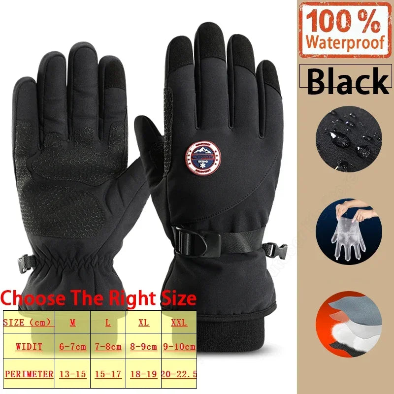 
                  
                    Winter Men Women Gloves TouchScreen Waterproof Windproof Gloves Outdoor Sports Warm Cycling Snow Ski Gloves Full Finger Non-slip
                  
                