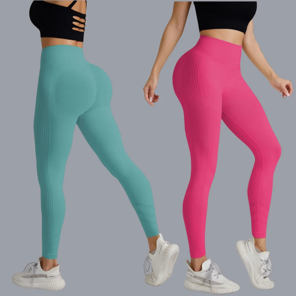 
                  
                    Factory Direct Supply Hot Selling Yoga Pants Women's Seamless Knitted Tight High Waist Breathable Sports Fitness Pants Wholesale
                  
                