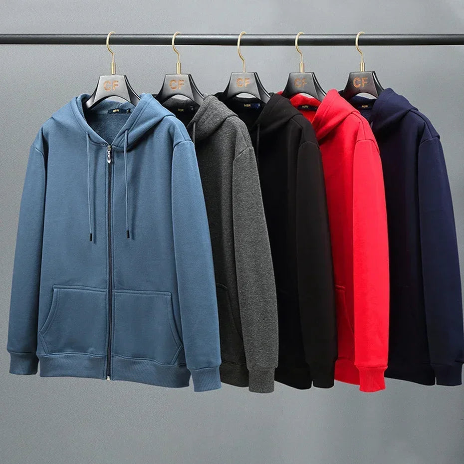 
                  
                    Zip Oversized Hoodie Plus Size Fleece Hooded Long Sleeve Top Mens Sweatshirt Zipper Loose - MOUNT
                  
                