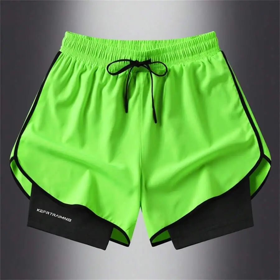 
                  
                    Men's Sportswear 2 In 1 Lightweight Training Shorts, Male Clothes For Gym Workout Yoga
                  
                