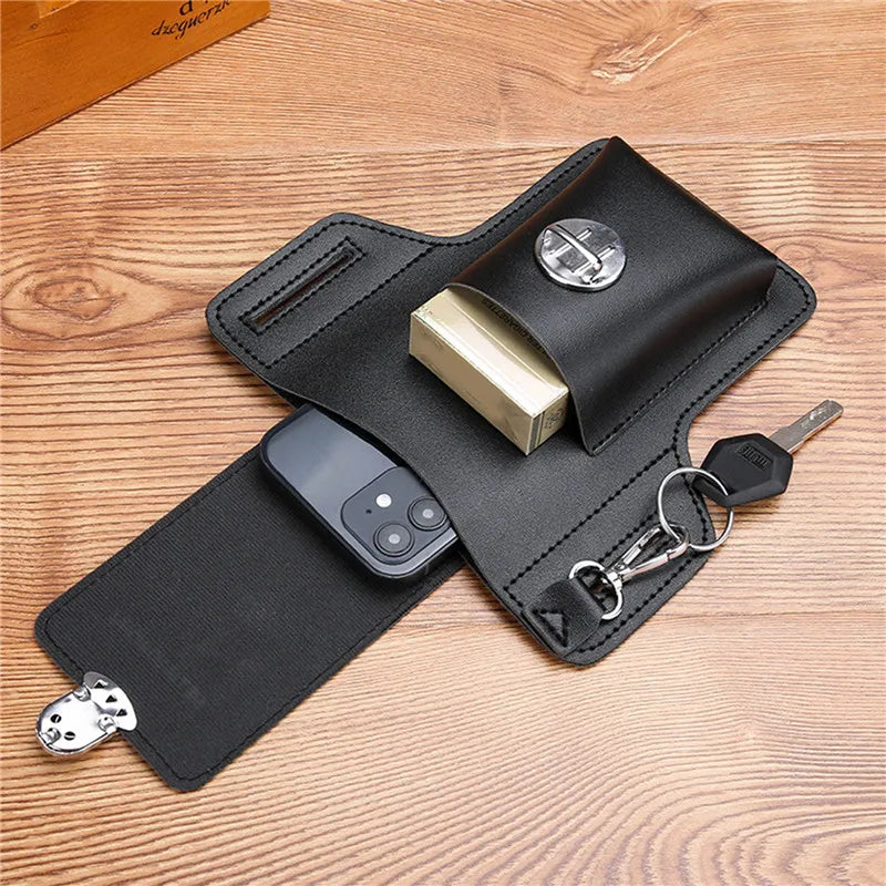 
                  
                    Men Cellphone Loop Holster Case Belt Waist Bag Props PU Leather Purse Phone Wallet Vintage Belt Mobile Phone Protective Sheath
                  
                