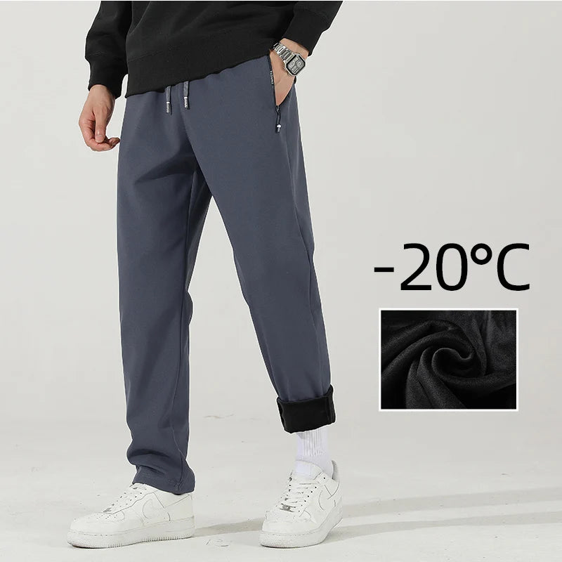 
                  
                    Men's Winter Warm Padded Sports Pants Waterproof Outdoor Rushing Pants Casual Loose Drawstring Thick Large Size Jogging Pants
                  
                