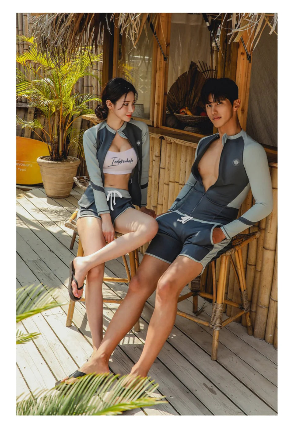 
                  
                    Wisuwore Korean Rash Guard for Couples Swimsuits Women Men Surfing Suit Tankini Rashguard Sports Swimsuit Beachwear 2023
                  
                