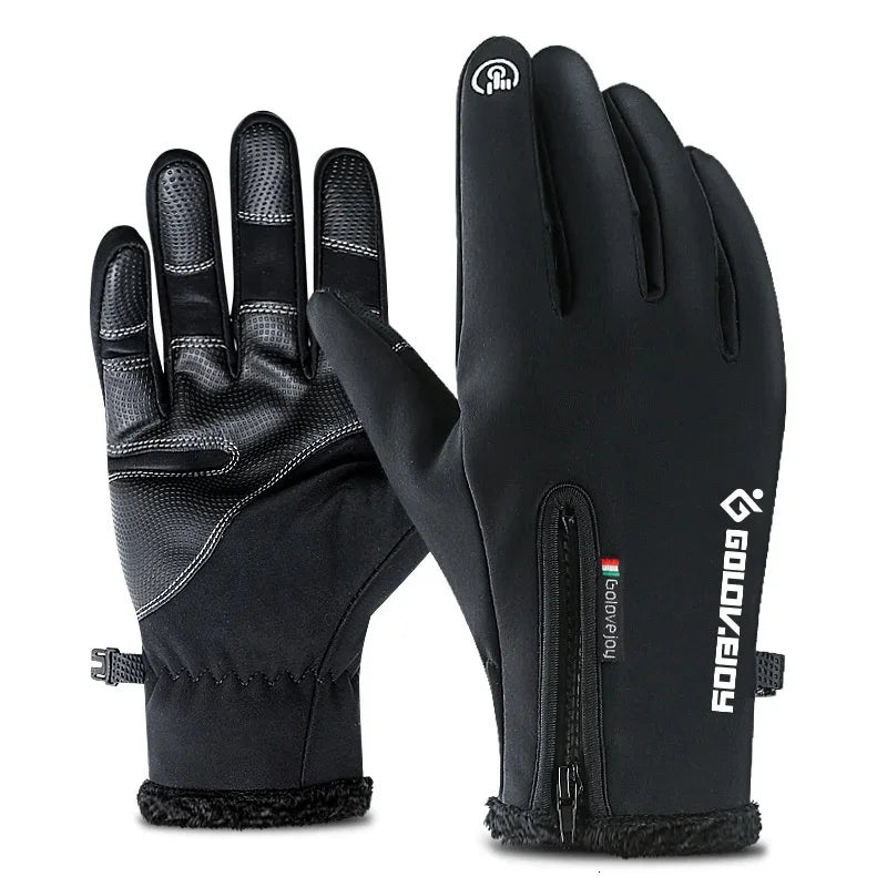 
                  
                    S-XXL Winter Cycling Gloves Unisex Cold-proof Waterproof  Fluff Warm Gloves For Touchscreen Cold Weather Windproof Anti Slip
                  
                