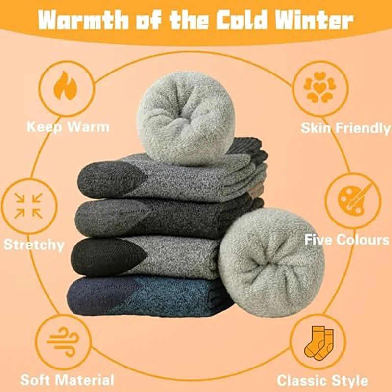 
                  
                    APILEN 5 Pairs Winter Men Socks Business New Classical Thermal Warm Thickened Retro Snow Casual Socks
                  
                