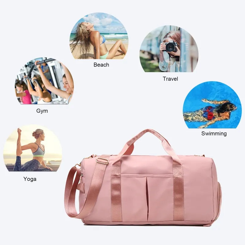 
                  
                    Gym Bag for Women with Shoe Compartment Durable Lightweight Yoga Large Handbag - MOUNT
                  
                
