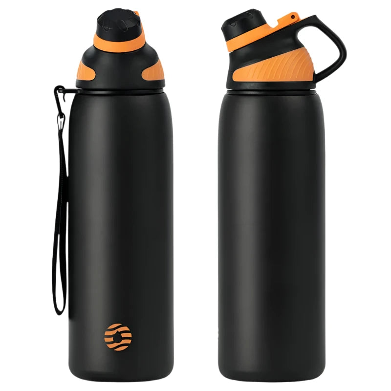 FEIJIAN Thermos With Magnetic Lid Outdoor Sport Stainless Steel Water Bottle Keep Cold Insulated Vacuum Flask 1000ml