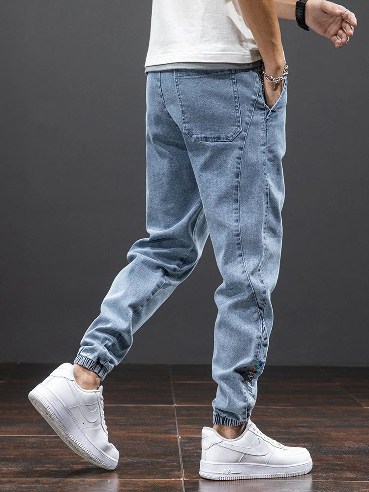 
                  
                    MOUNT Spring Summer Black Blue Cargo Jeans Men Streetwear Denim Jogger Pants Men Baggy Harem Jean Trousers Plus Size 6XL 7XL 8XL
                  
                