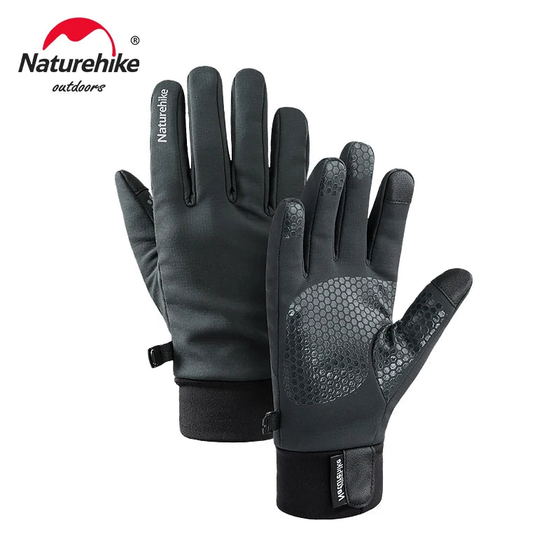 Naturehike GL05 Gloves Touch Screen Mountain Riding Cycling Sports Winter Warm Fleece Anti-slip Waterproof Outdoor Fishing Glove