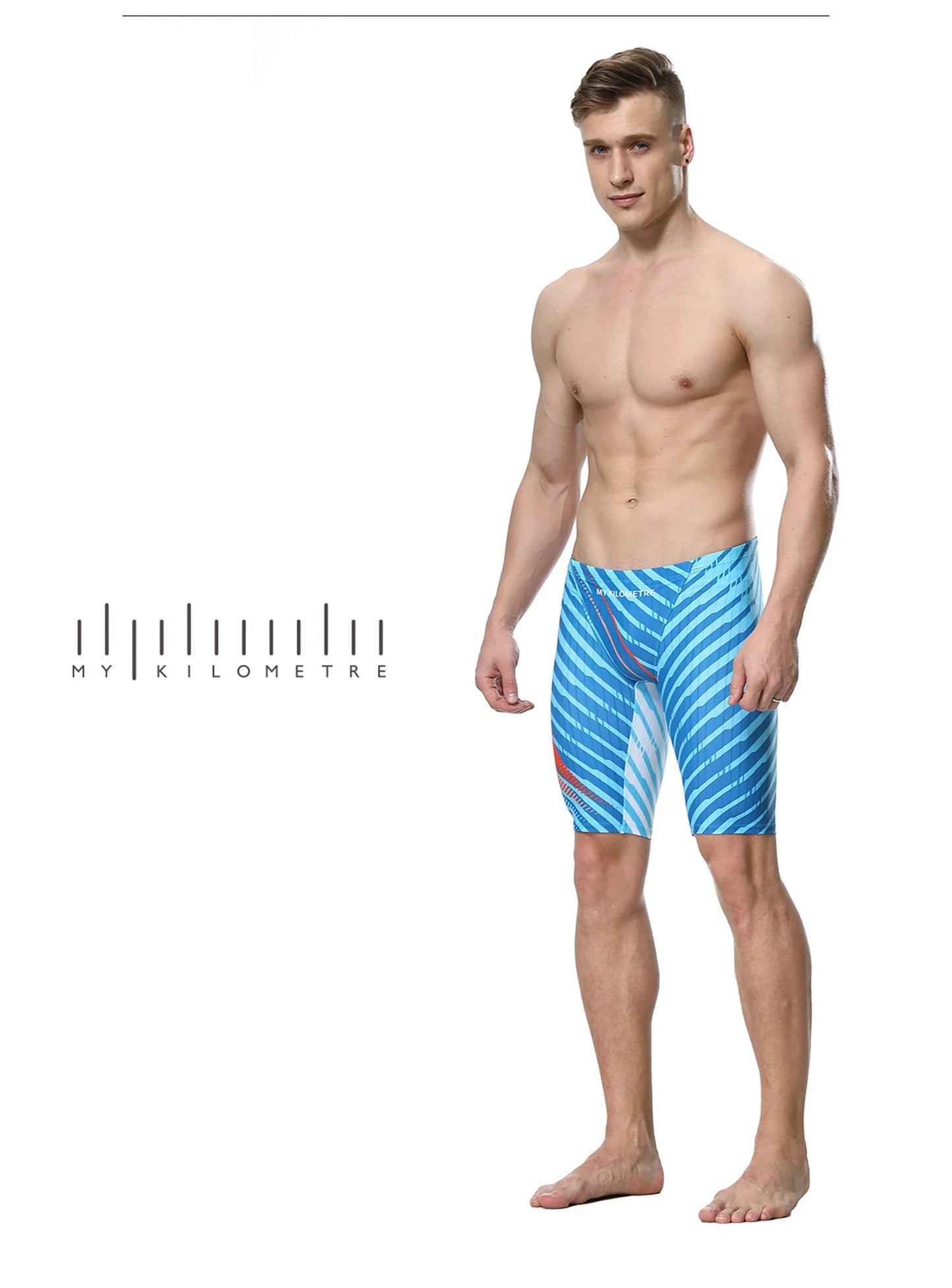 
                  
                    MY KILOMETRE Mens Swimsuit Jammer Endurance Athletic Training Swimsuit Racing Swimming Trunks Shorts Swimwear Men Swim Jammers
                  
                