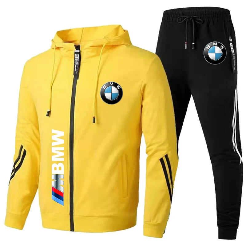 
                  
                    2024 New Men's BMW Tracksuit BMW Logo Print Casual Clothing Men Zip Motorcycle Jacket Sweatshirt+Pants 2 Piece Sportswear S-3XL
                  
                