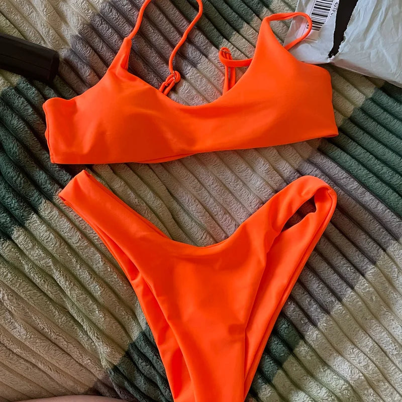 
                  
                    Solid Sexy Micro Bikini Set 2024 Women Swimming Suit Padded Bra Biquini Two-Piece Swimwear Thong Bathing Suit Brazilian Swimsuit
                  
                