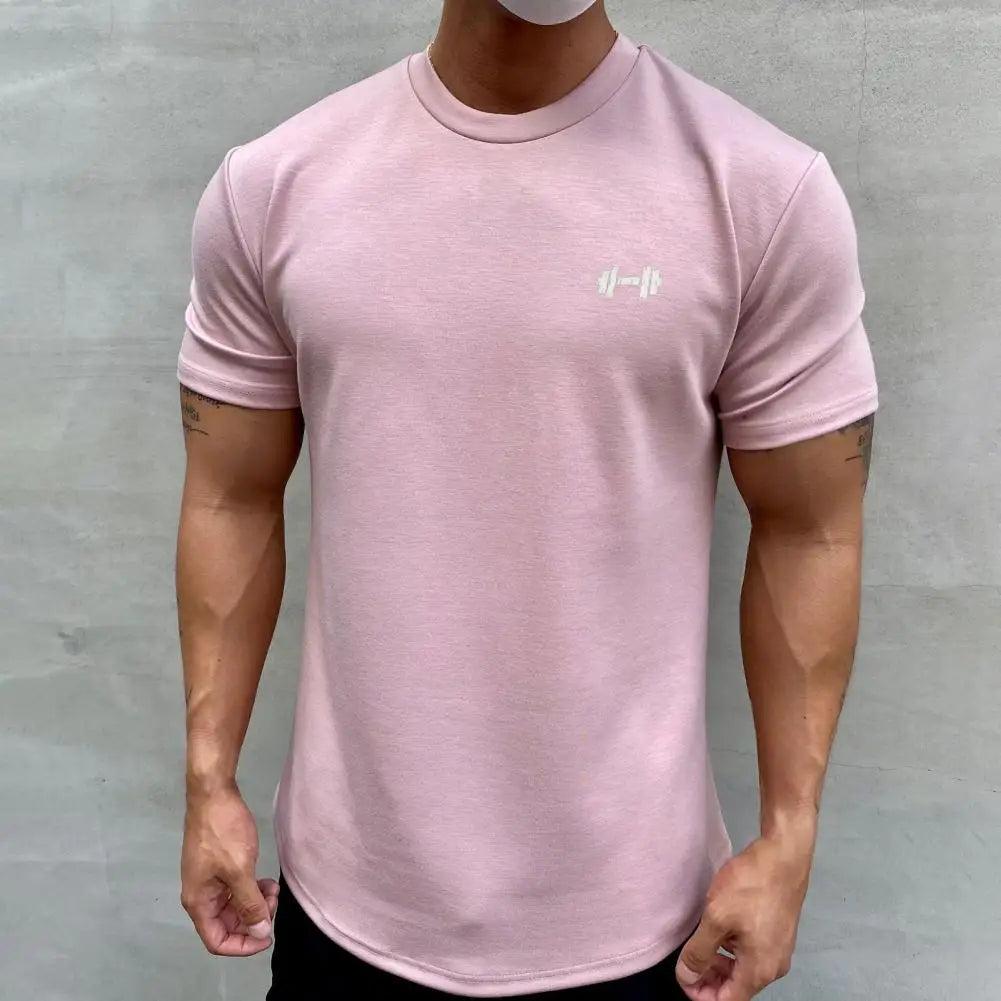 
                  
                    T-shirt Male Sports Gym Muscle Fitness T Shirt Blouses Loose Half Sleeve Summer Bodybuilding Tee Tops Men's Clothing
                  
                