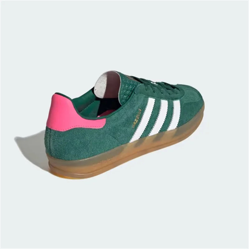 
                  
                    Adidas Clover GAZELLE INDOOR Suede upper Retro Board Shoes Men's and Women's Moral Training Shoes Textile lining Sneakers
                  
                