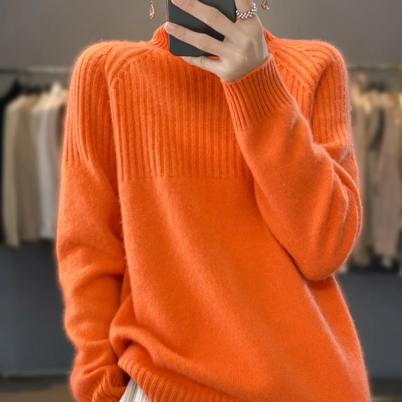 
                  
                    Women's Sweater Turtleneck Trending Sweater 2022 New Fashion Top Autumn and Winter Korean Pullover Women's Pullover Knitwear
                  
                