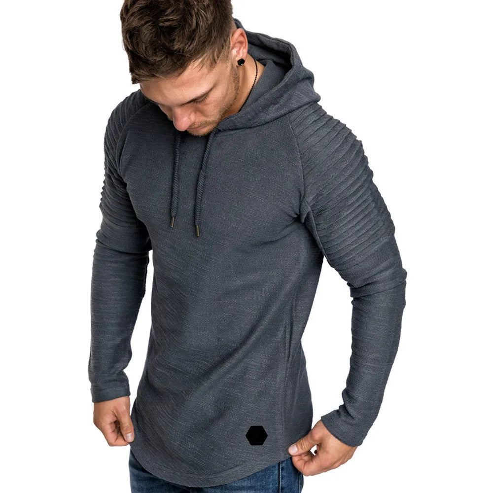 
                  
                    Brand New Hooded Sweatshirts Raglan Fringe Folds Long Sleeve Men Hoody Pullovers Clothing Man Hoodies Sweatshirts - MOUNT
                  
                