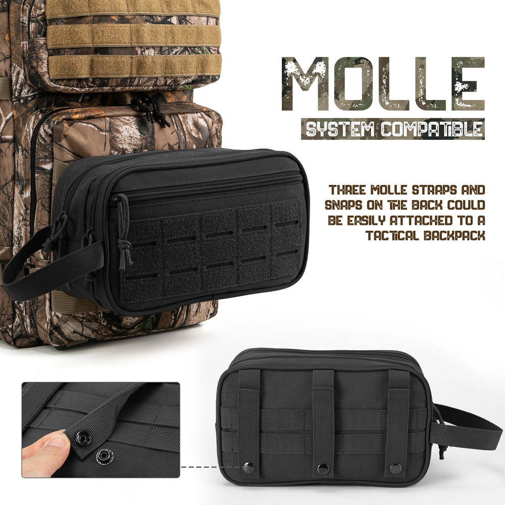 
                  
                    MOUNT QT&QY Tactical Swimming Toiletry Bag For Men Hygiene Bag Tool Molle Small Dopp Kit Mens...
                  
                