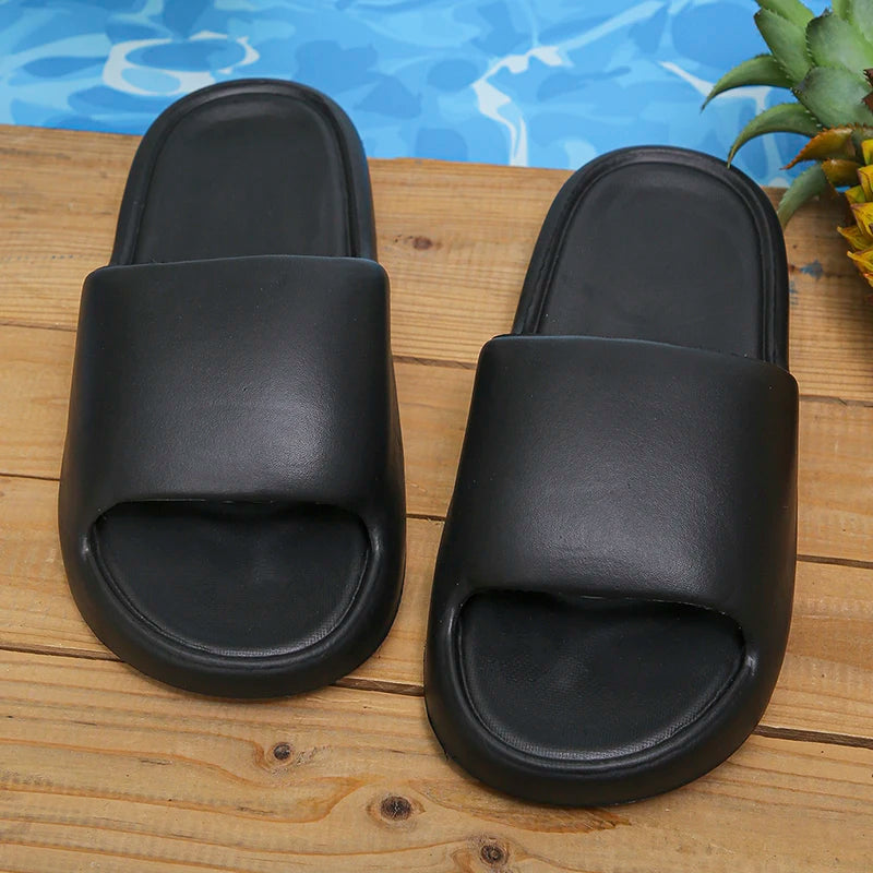 
                  
                    Soft Sole Eva Slippers for Women Lightweight Non Slip Home Slippers Woman Summer Thick Platform Beach Flip Flops
                  
                