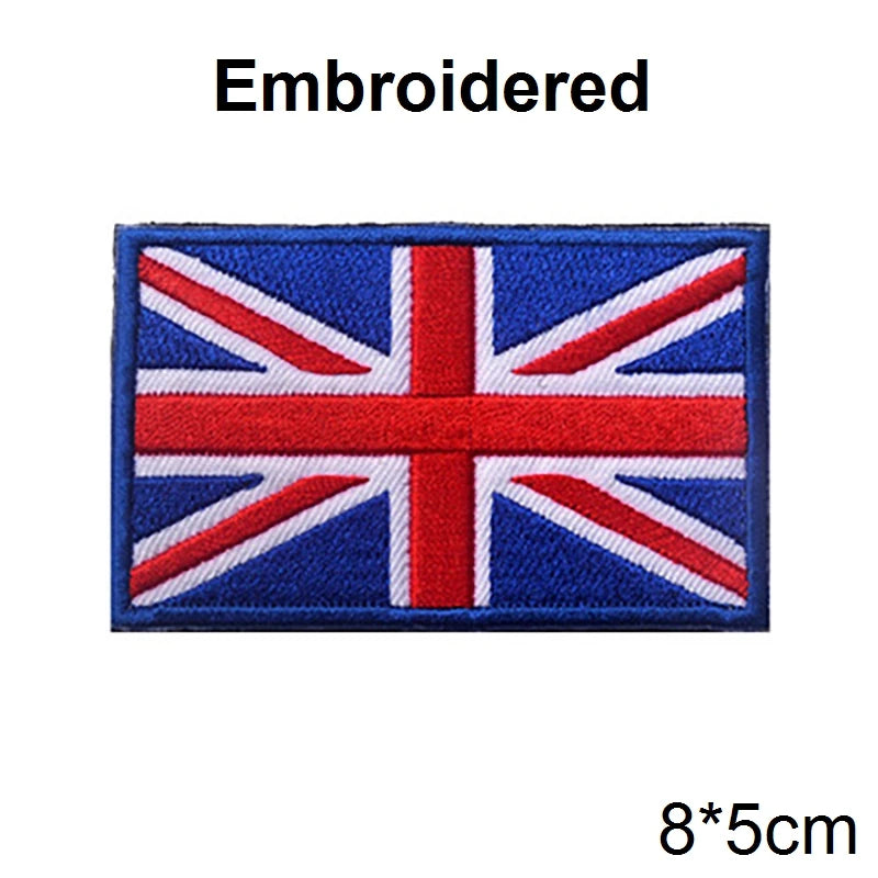 
                  
                    MOUNT PVC/Embroider Flag Patches UK Spain France Germany US Russia Tactical Hook Badge Rubber...
                  
                