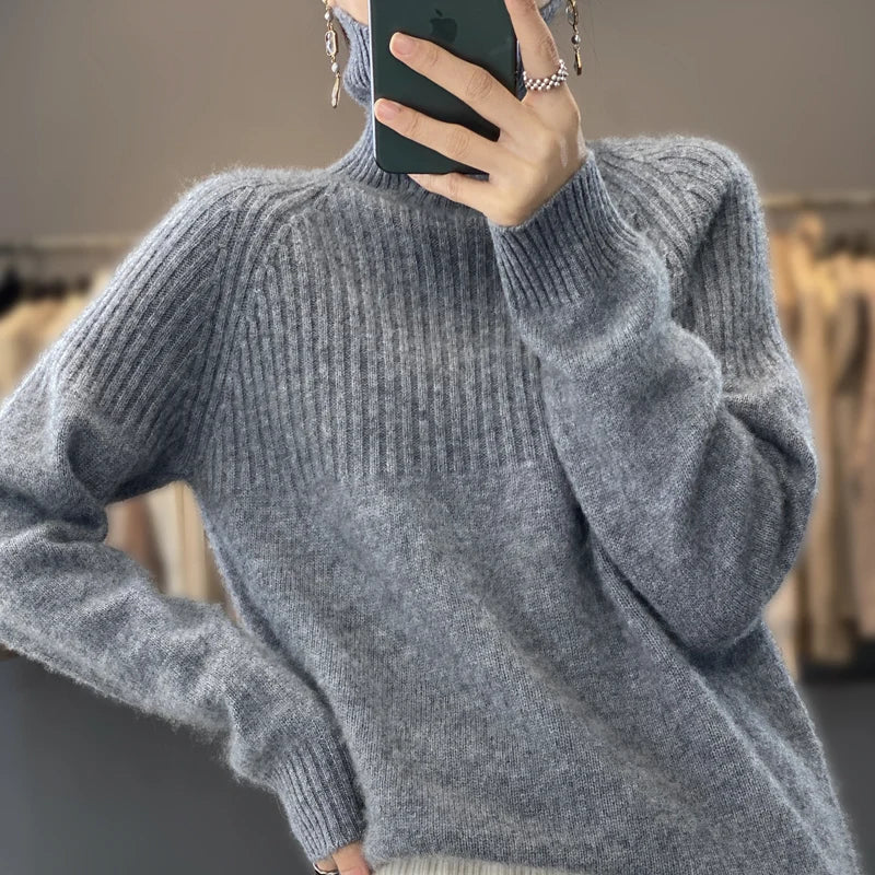 
                  
                    Women's Sweater Turtleneck Trending Sweater 2022 New Fashion Top Autumn and Winter Korean Pullover Women's Pullover Knitwear
                  
                