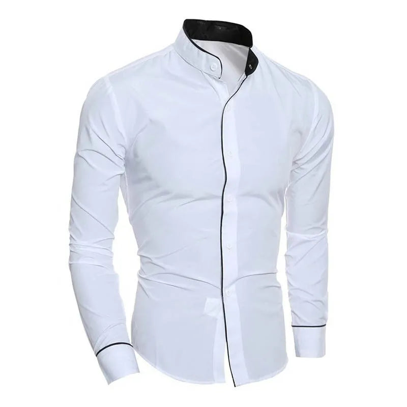 
                  
                    MOUNT Men's Spring New Solid Color Simple Casual Korean Version Slim Fit Long Sleeve Shirt
                  
                