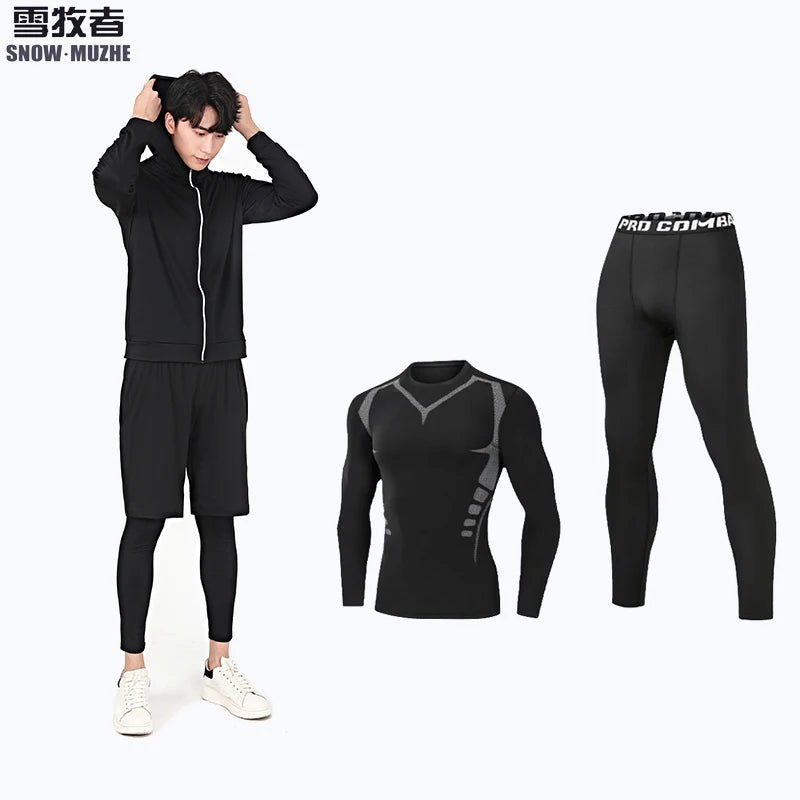 
                  
                    Running Sets Compression Basketball Underwear Tights Jogging Sports Suits Clothes Dry Fit
                  
                