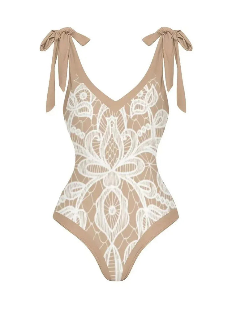 
                  
                    2024 String One Piece Swimsuit & Vent Skirt Padded Sexy Swimwear Women Bathing Suit Female Swimming Summer Beachwear Bodysuit
                  
                