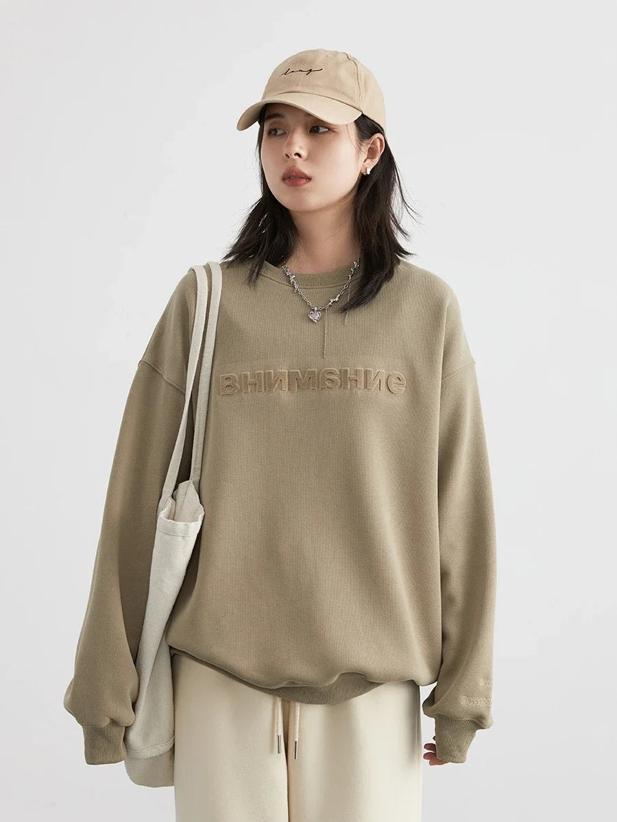 
                  
                    CHIC VEN Women Sweatshirts Casual Streetwear Pullover Loose New O Neck Embroidered Letter Plush Female Top Spring Autumn 2024
                  
                