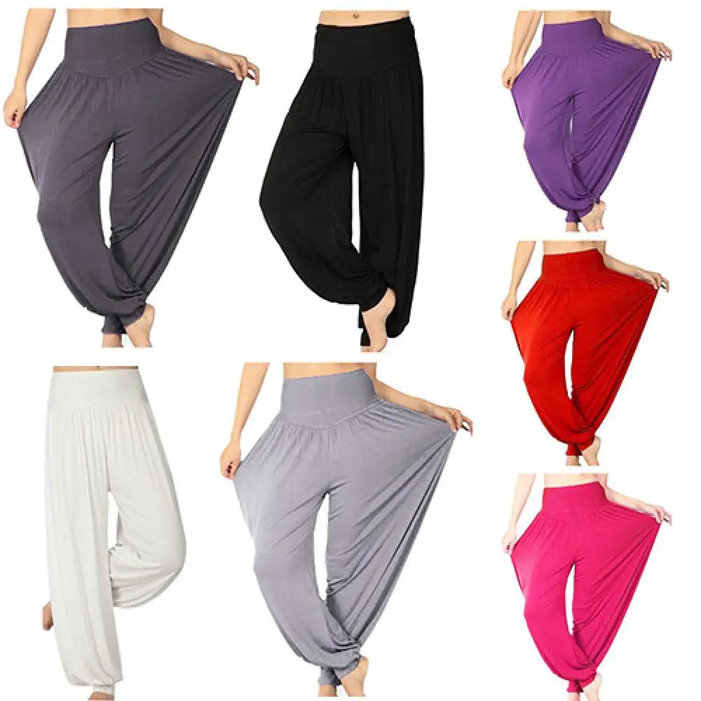 MOUNT Casual Baggy Pants Modal Women Harem Pants Comfy Yoga Pants Loose Belly Dance Dance Wide...