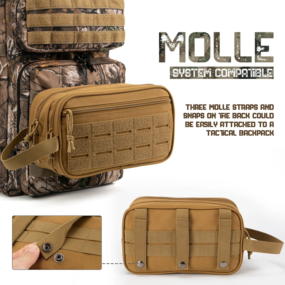 
                  
                    MOUNT Tactical Toiletry Bag For Men/women Hygiene Bag Tool Molle Pouches Small Hanging Dopp Kit Mens Shaving Kit Travel shower Bag
                  
                