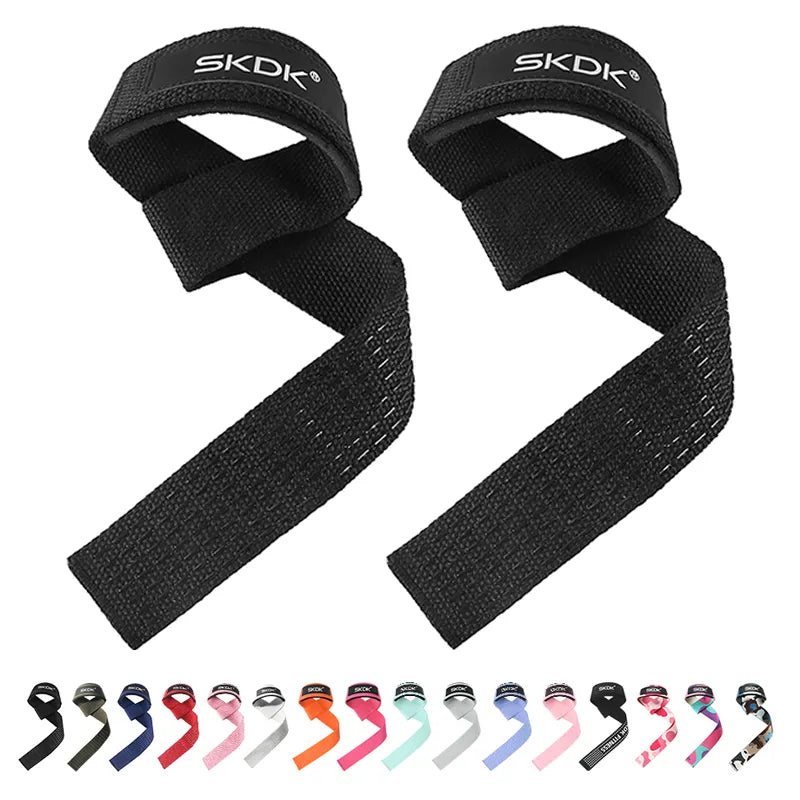 Weightlifting Straps Anti-Slip Silicone Lifting Wrist Straps Strength Training Deadlifts Crossfit Hand Grips Wrist Support