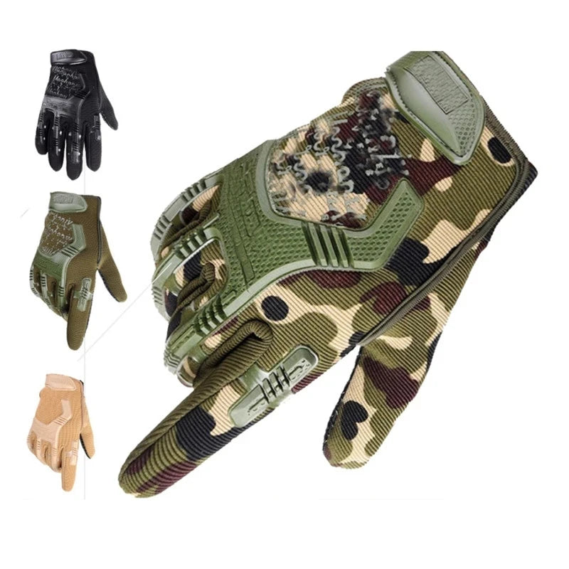 Tactical  Gloves Half Finger Paintball Airsoft Shot Combat Anti-Skid Men Bicycle Full Finger Gloves Protective Gear