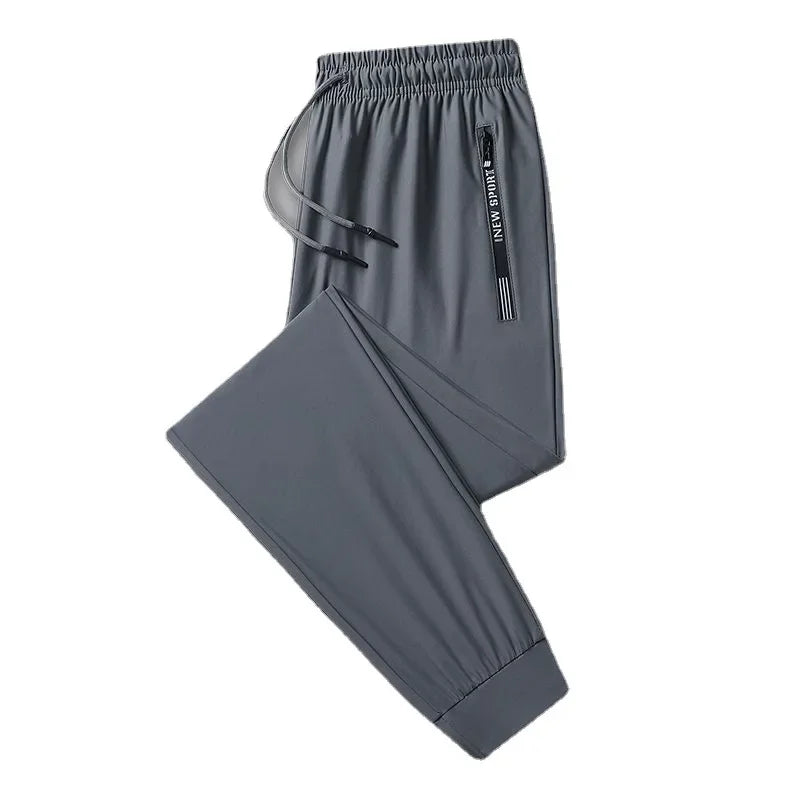 
                  
                    Sport Pants Men Track Pants Gym Ice Silk Pants Summer Men's Pants Thin Casual Loose Thin Plus Size Ice Silk Sweat Pants Jogging - MOUNT
                  
                